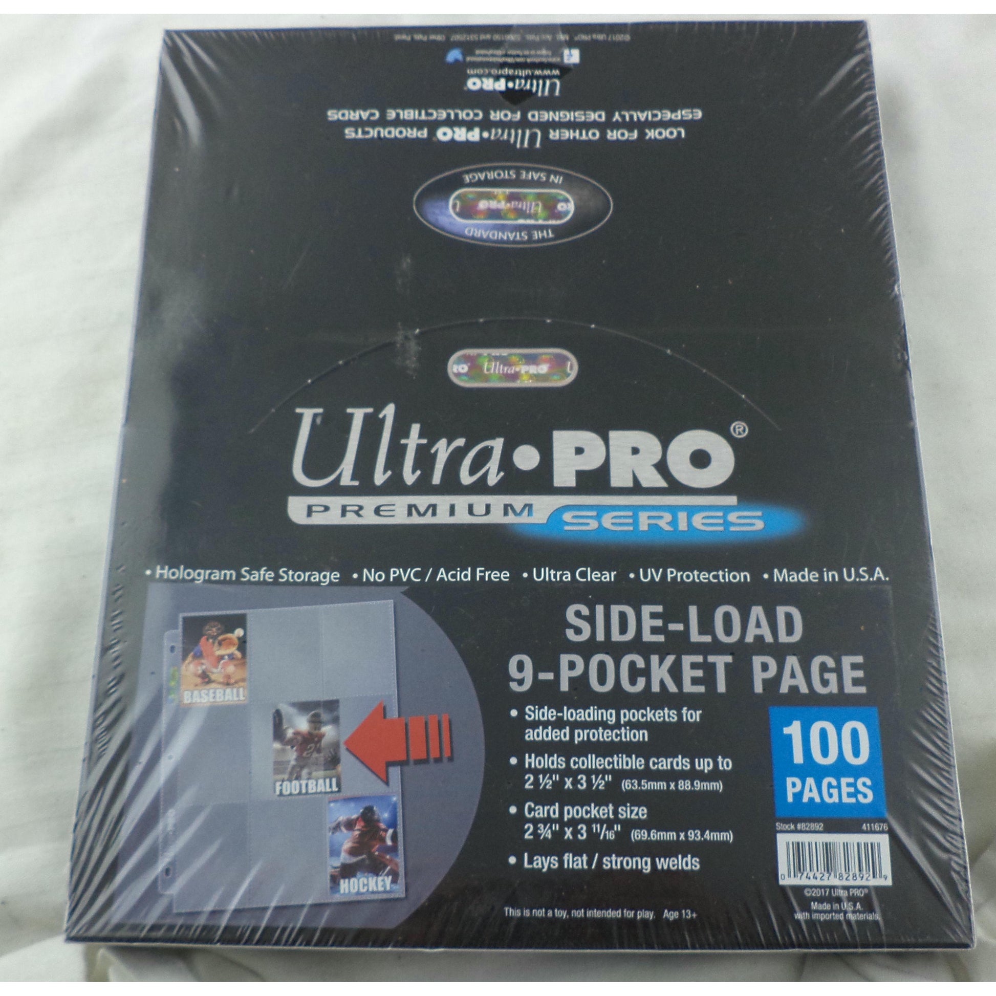 Image of Ultra-Pro 9-Pocket Side-Load Binder Pages (100 pcs) UPI82892