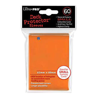 Ultra-Pro Pro Gloss Orange Small/Japanese Deck Protector Card Sleeves 60pcs