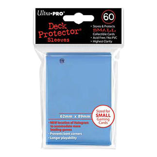 Ultra-Pro Pro Gloss Light Blue Small/Japanese Deck Protector Card Sleeves 60pcs