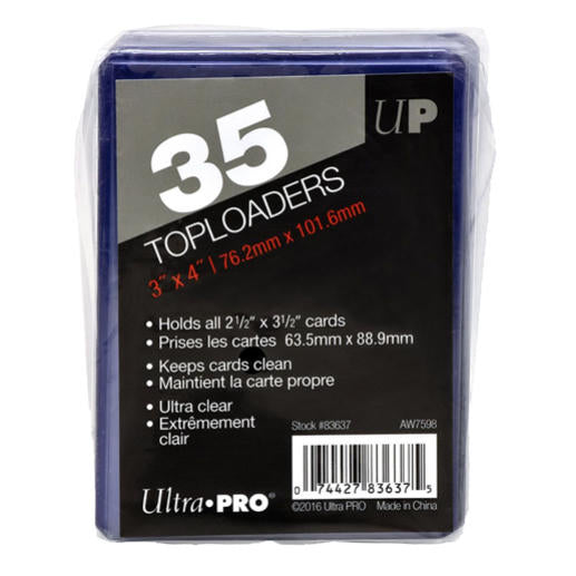 Ultra-Pro 3x4mm 35 Point Hard Toploader Card Sleeves/Cases (35pcs) UPI83637