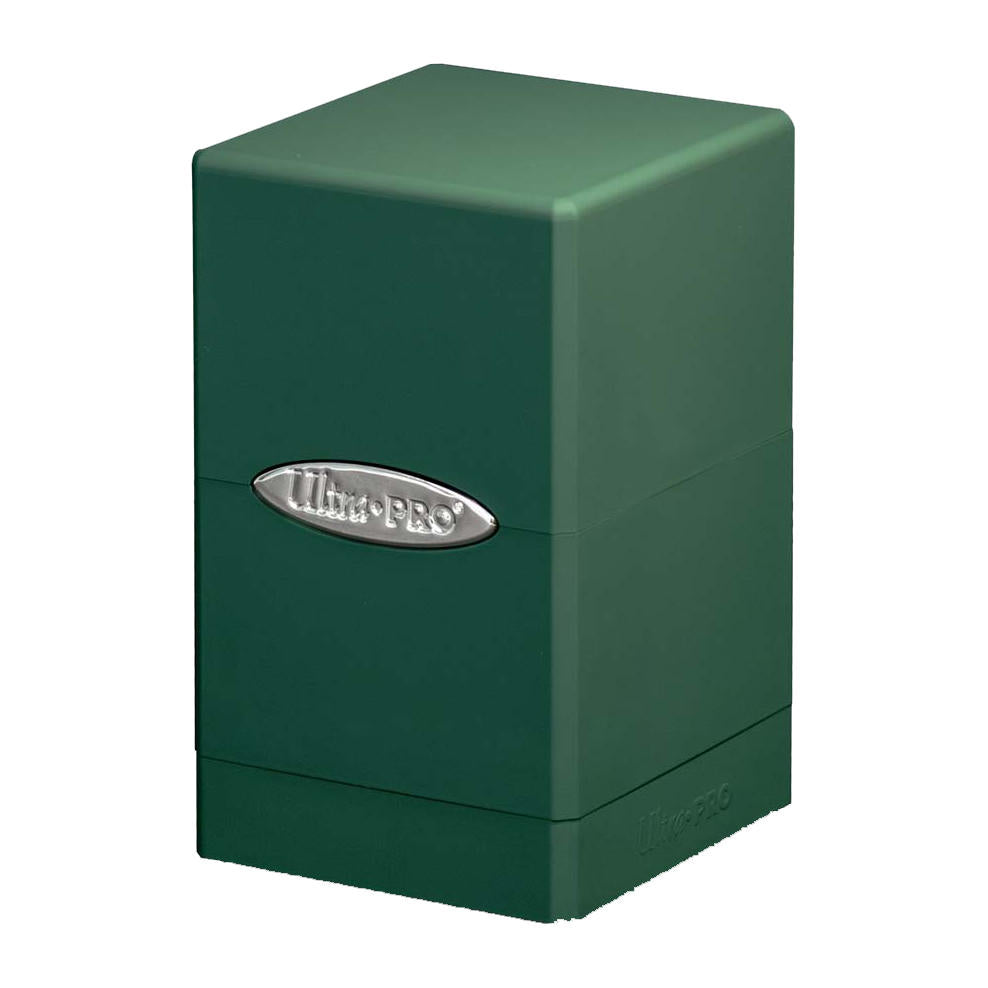 Ultra-Pro Green Satin Tower Deck Box Holds 100+Sleeved Cards 84176