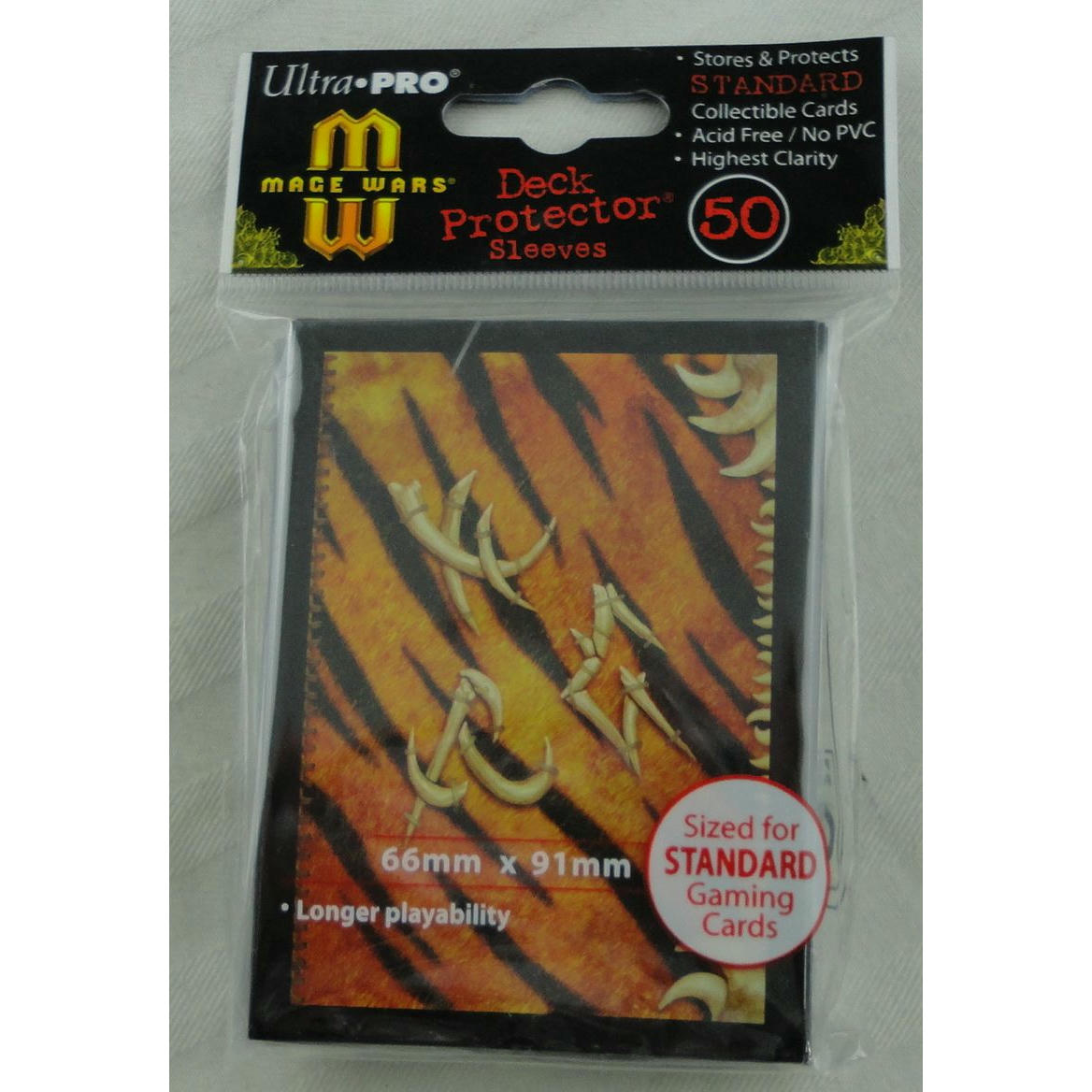Image of Mage Wars Tiger Stripe Standard Deck Protector Card Sleeves (50) 84678
