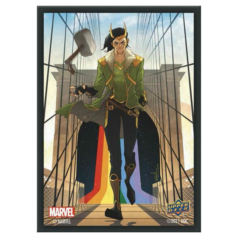 Image of Marvel Loki Standard Deck Protector Card Sleeves (65) UPR97446