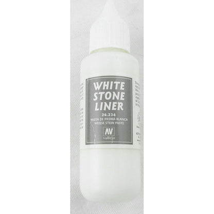 Image of Vallejo 35ml White Stone Liner Texture for Miniatures VAL26234