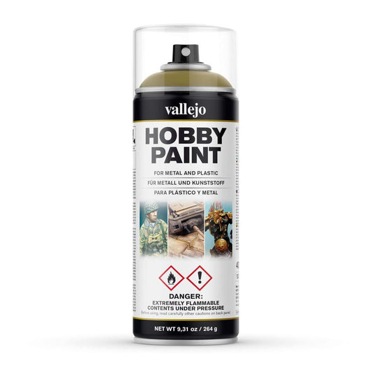 Vallejo AFV Panzer Yellow (400ml) Aerosol Miniatures Primer Spray Paint