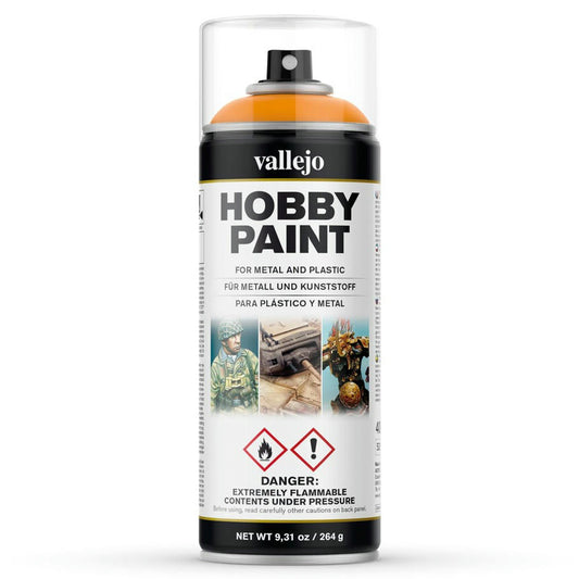 Image of Vallejo Sun Yellow (400ml) Aerosol Miniatures Primer Spray Paint VAL28018