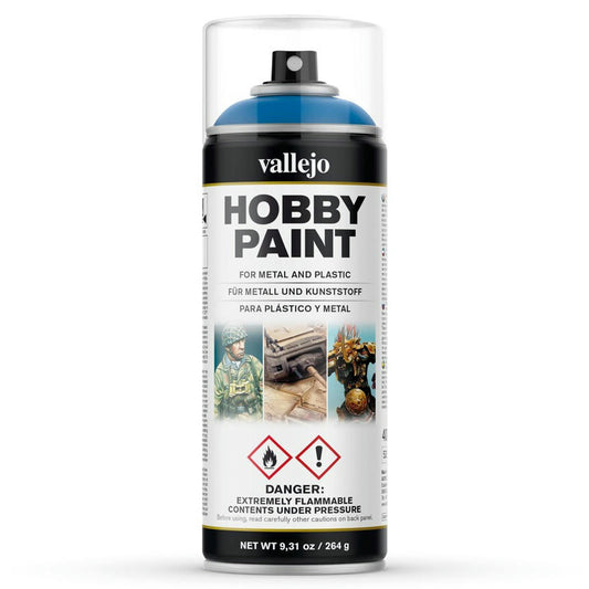 Image of Vallejo Magic Blue (400ml) Aerosol Miniatures Primer Spray Paint VAL28030