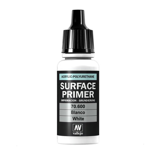 Image of Vallejo White Surface Primer Acrylic Miniatures Paint 17ml VAL70600