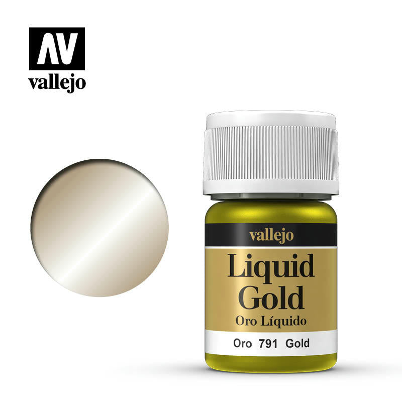 Image of Vallejo Liquid Gold Paint (35ml, Alcohol Based) VAL70791