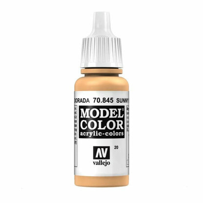 Image of Vallejo Sunny Skin Tone Model Color Acrylic Miniatures Paint 17ml VAL70845