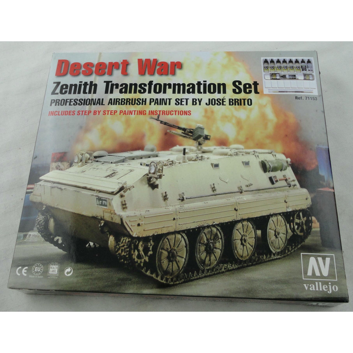 Image of Vallejo Desert War Zenith Transformation Airbrush Paint Set VAL71153