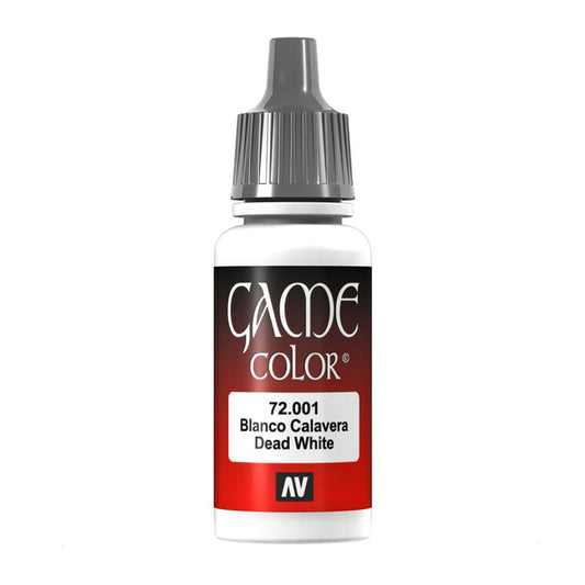 Image of Vallejo Dead White Game Color Acrylic Miniatures Paint 17ml VVAL72001