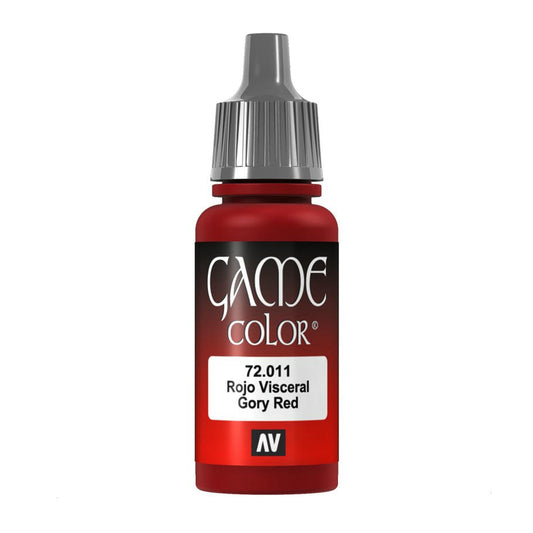 Image of Vallejo Gory Red Game Color Acrylic Miniatures Paint 17ml VAL72011