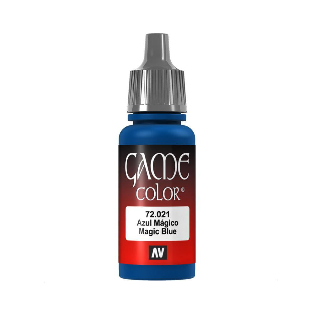 Vallejo Magic Blue Game Color Acrylic Miniatures Paint 17ml VAL72021
