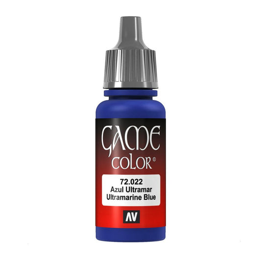 Image of Vallejo Ultramarine Blue Game Color Acrylic Miniatures Paint 17ml VAL72022