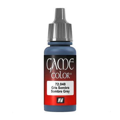 Image of Vallejo Sombre Grey Game Color Acrylic Miniatures Paint 17ml VAL72048