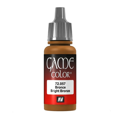 Image of Vallejo Bright Bronze Metallic Game Color Acrylic Miniatures Paint 17ml 72057