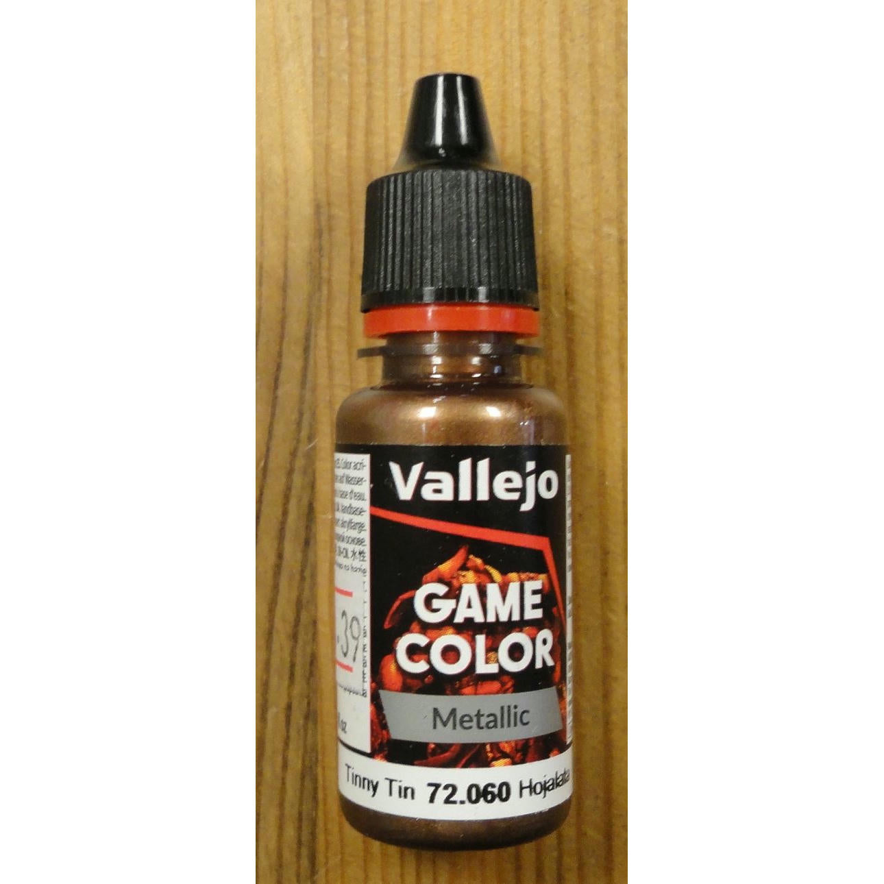 Image of Vallejo Tinny Tin Metallics Game Color Acyrlic Miniatures Paint 17ml VAL72060