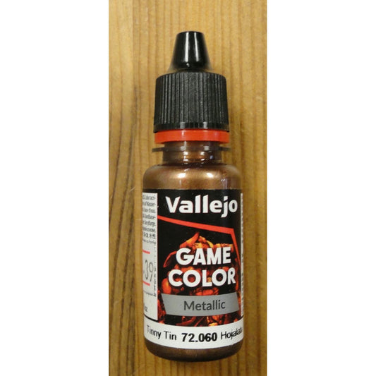 Image of Vallejo Tinny Tin Metallics Game Color Acyrlic Miniatures Paint 17ml VAL72060