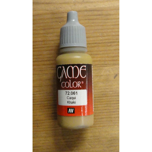 Image of Vallejo Khaki Game Color Acrylic Miniatures Paint 17ml VAL72061