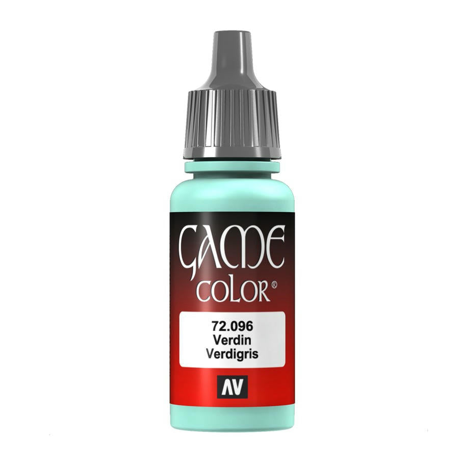 Image of Vallejo Verdigris Game Color Acrylic Miniatures Paint 17ml VAL72096
