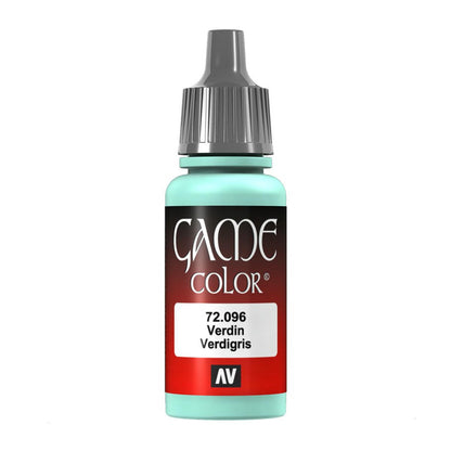 Image of Vallejo Verdigris Game Color Acrylic Miniatures Paint 17ml VAL72096