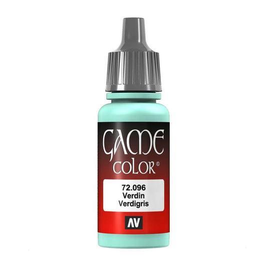 Image of Vallejo Verdigris Game Color Acrylic Miniatures Paint 17ml VAL72096