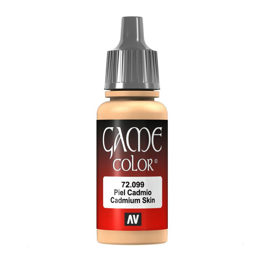 Image of Vallejo Cadmium Skin Game Color Acrylic Miniatures Paint 17ml VAL72099