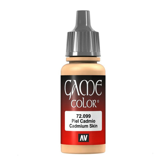 Image of Vallejo Cadmium Skin Game Color Acrylic Miniatures Paint 17ml VAL72099
