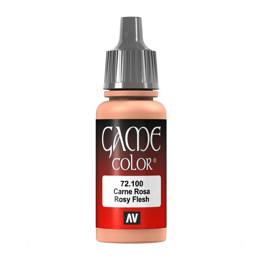 Image of Vallejo Rosy Fleshtone Game Color Acrylic Miniatures Paint 17ml VAL72100