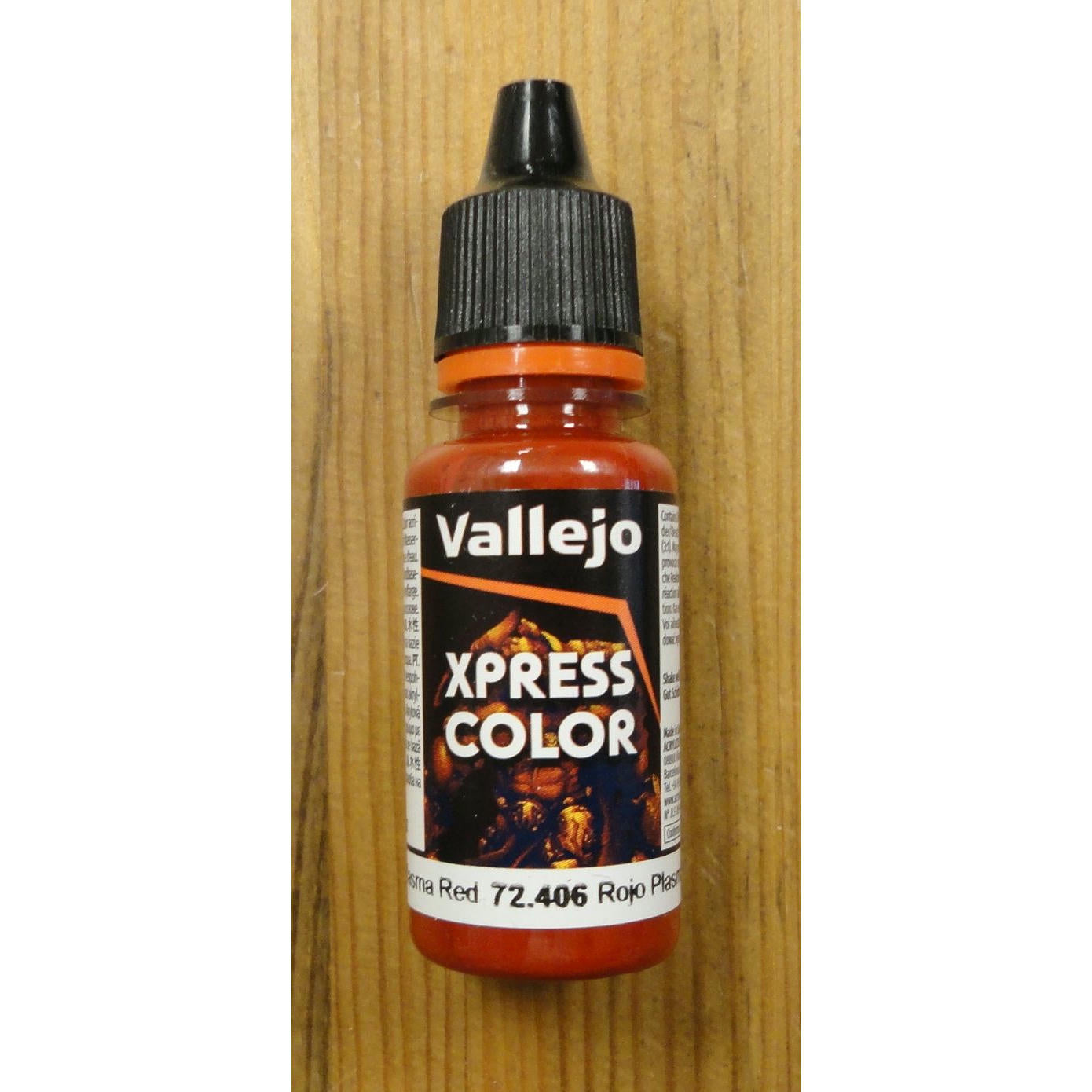 Image of Vallejo Plasma Red XPress Color Miniatures Paint 18ml VAL72406 Express