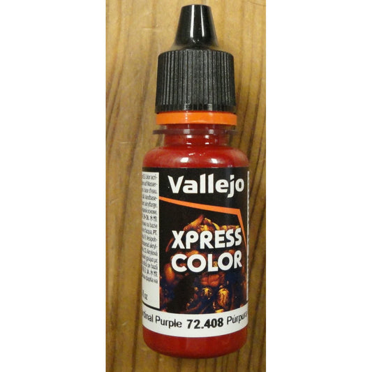 Image of Vallejo Cardinal Purple XPress Color Miniatures Paint 18ml VAL72408 Express