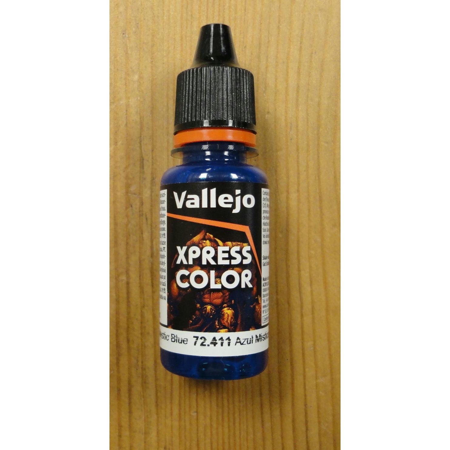 Image of Vallejo Mystic Blue XPress Color Miniatures Paint 18ml VAL72411 Express