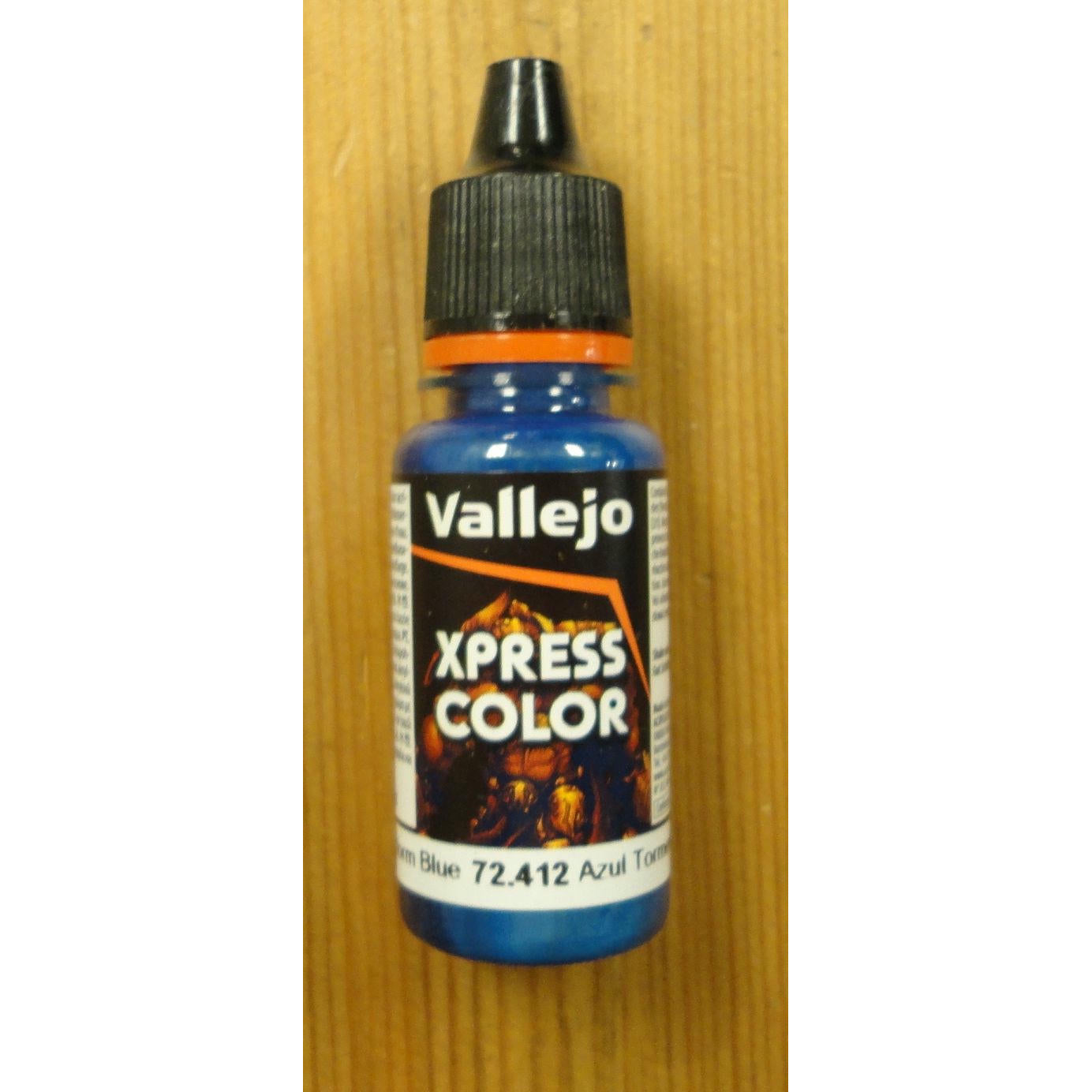 Image of Vallejo Storm Blue XPress Color Miniatures Paint 18ml VAL72412 Express