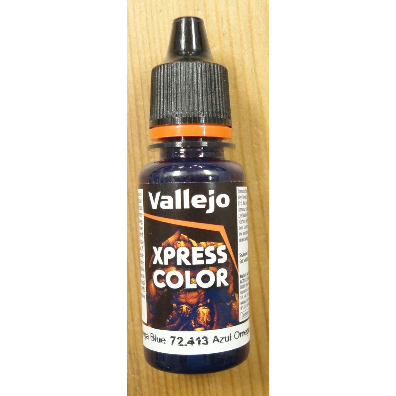 Image of Vallejo Omega Blue XPress Color Miniatures Paint 18ml VAL72413 Express