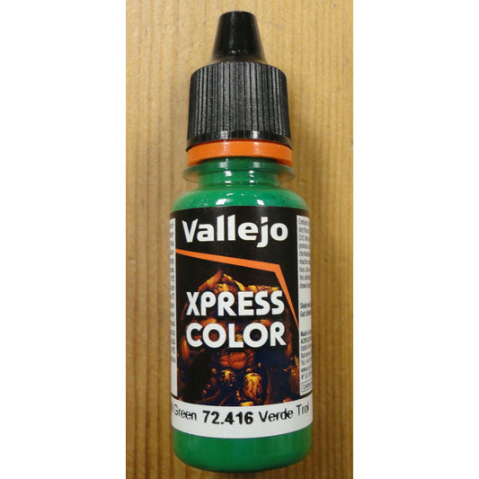 Image of Vallejo Troll Green XPress Color Miniatures Paint 18ml VAL72416 Express