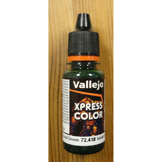 Image of Vallejo Lizard Green XPress Color Miniatures Paint 18ml VAL72418 Express