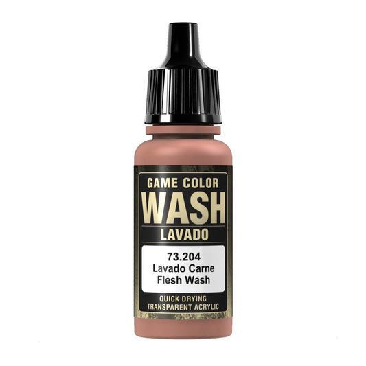 Image of Vallejo Game Wash Flesh Wash Acrylic Miniatures Paint 17ml VAL73204