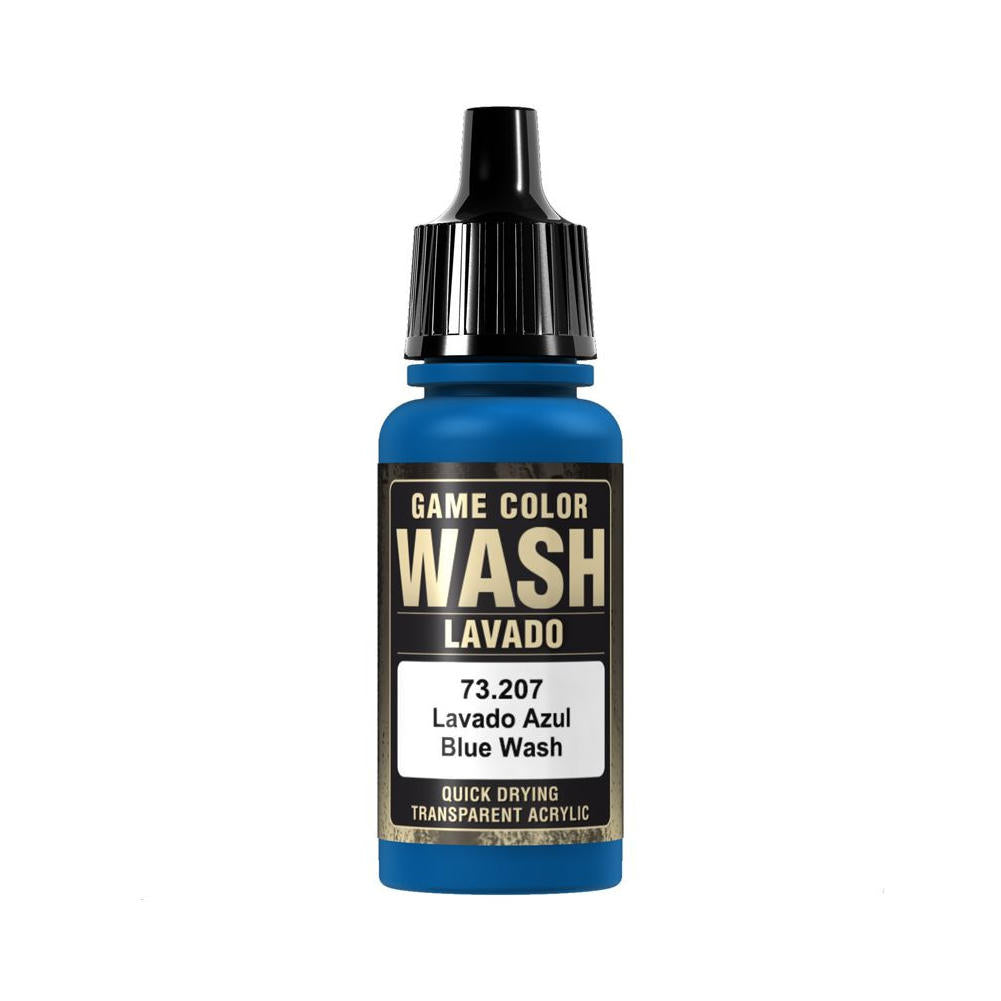 Vallejo Game Color Blue Wash Acrylic Miniatures Paint 17ml VAL73207