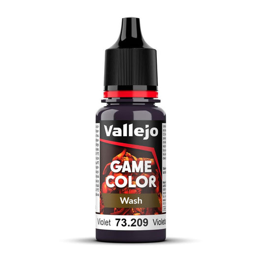 Vallejo Game Color Violet Wash Acrylic Miniatures Paint 17ml VAL73209