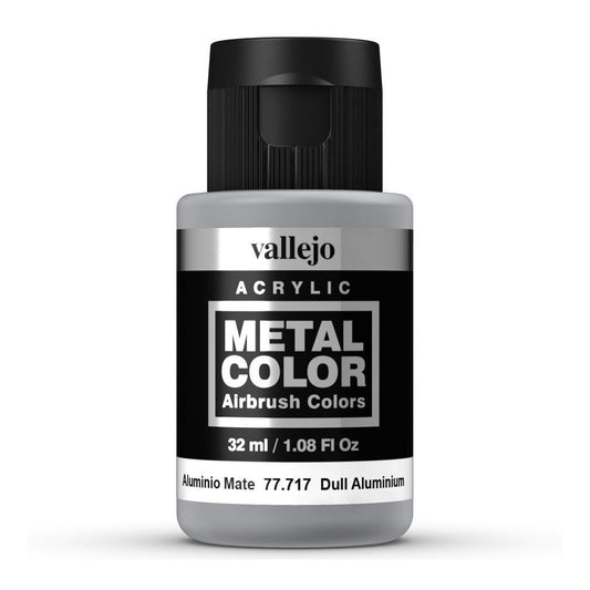 Vallejo Dull Aluminum Metal Color Acrylic Airbrush Paint VAL77717