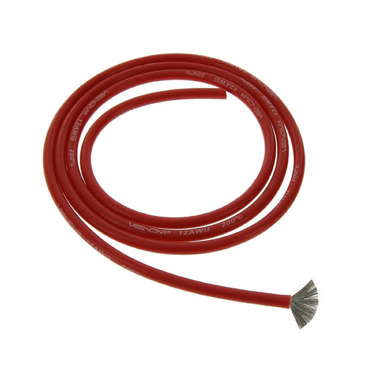 Image of Venom 12AWG Soft Silicone Wire, Red 1 Meter VNR1745R