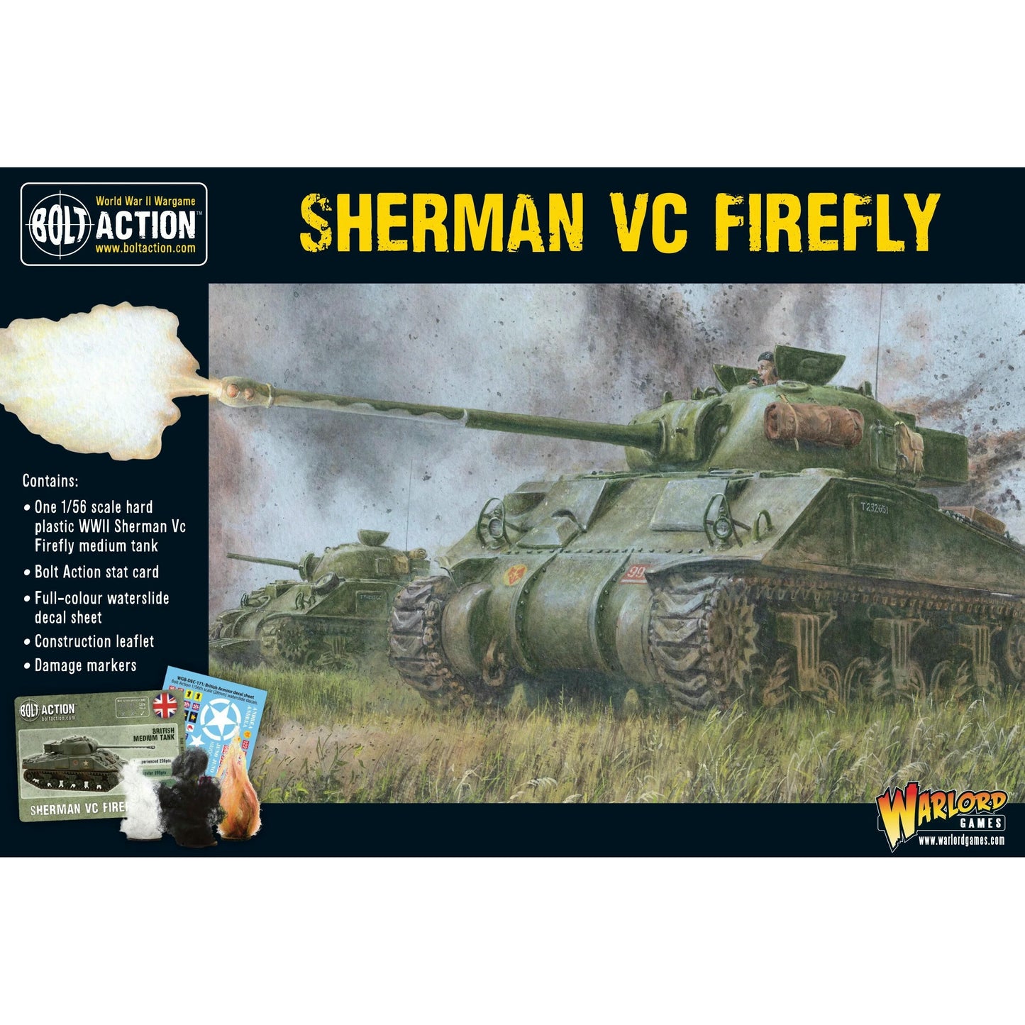 Image of Bolt Action Miniatures Game: British Sherman VC Firefly Tank WLG402011005