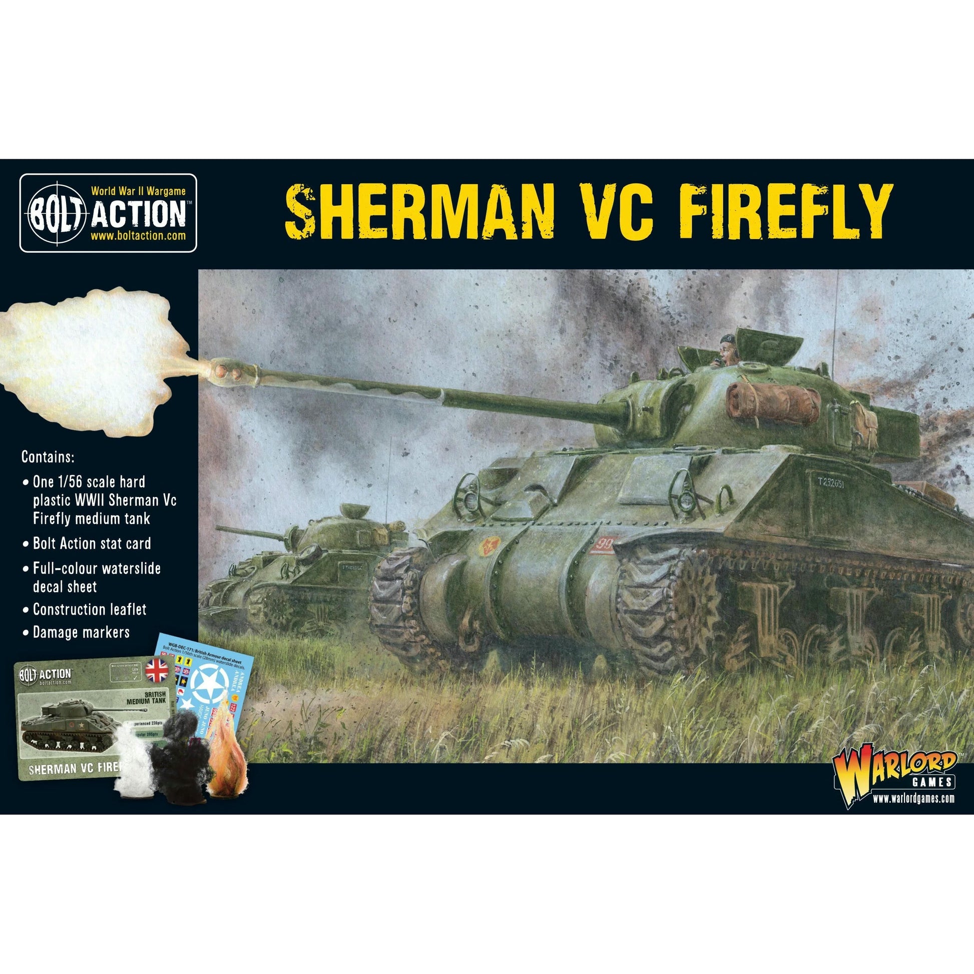 Image of Bolt Action Miniatures Game: British Sherman VC Firefly Tank WLG402011005