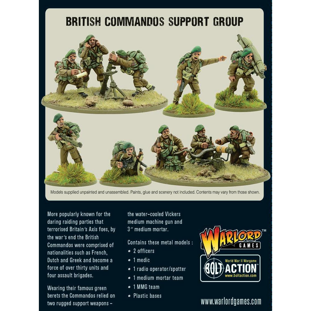 Image of Bolt Action Miniatures Game: British Commandos Support Group WLG402211102
