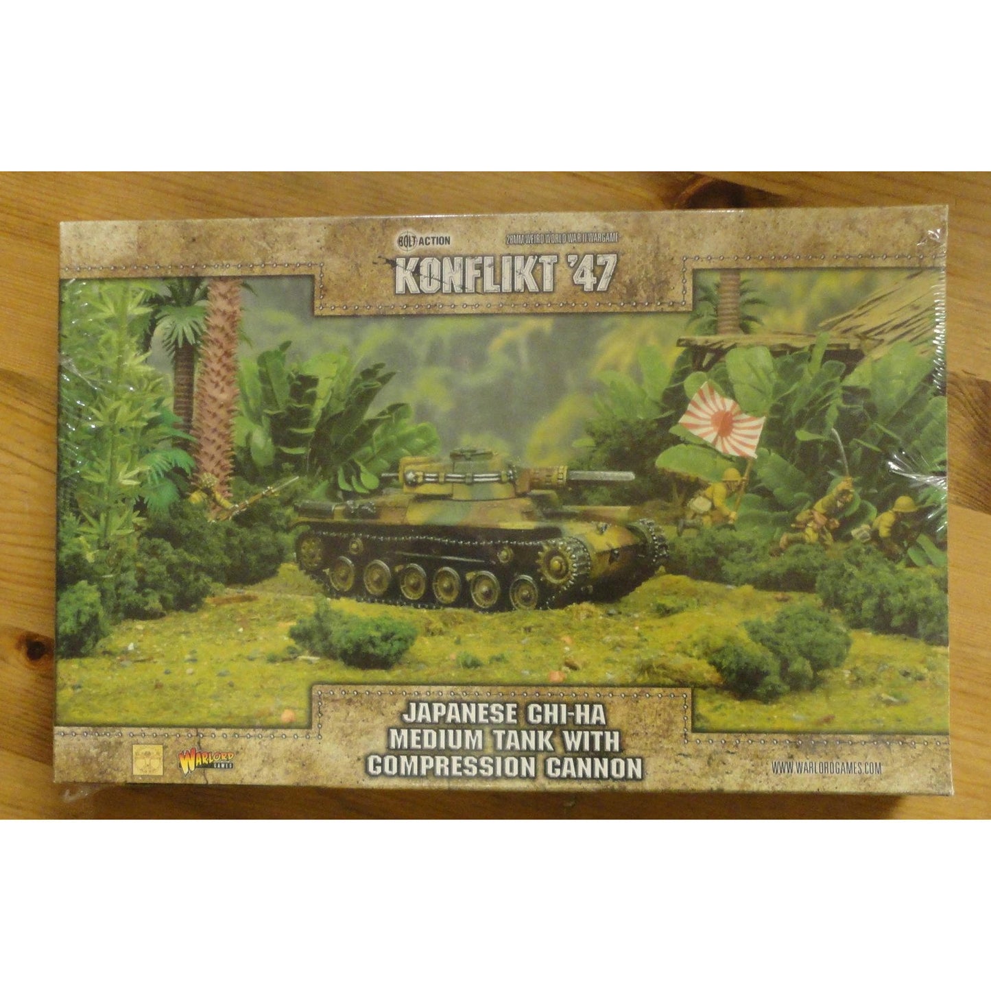 Image of Bolt Action Konflict '47 Miniatures Game Japanese Chi-Ha Med Tank w/Compression 