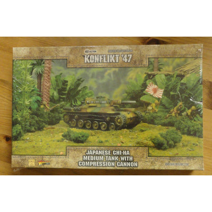 Image of Bolt Action Konflict '47 Miniatures Game Japanese Chi-Ha Med Tank w/Compression 
