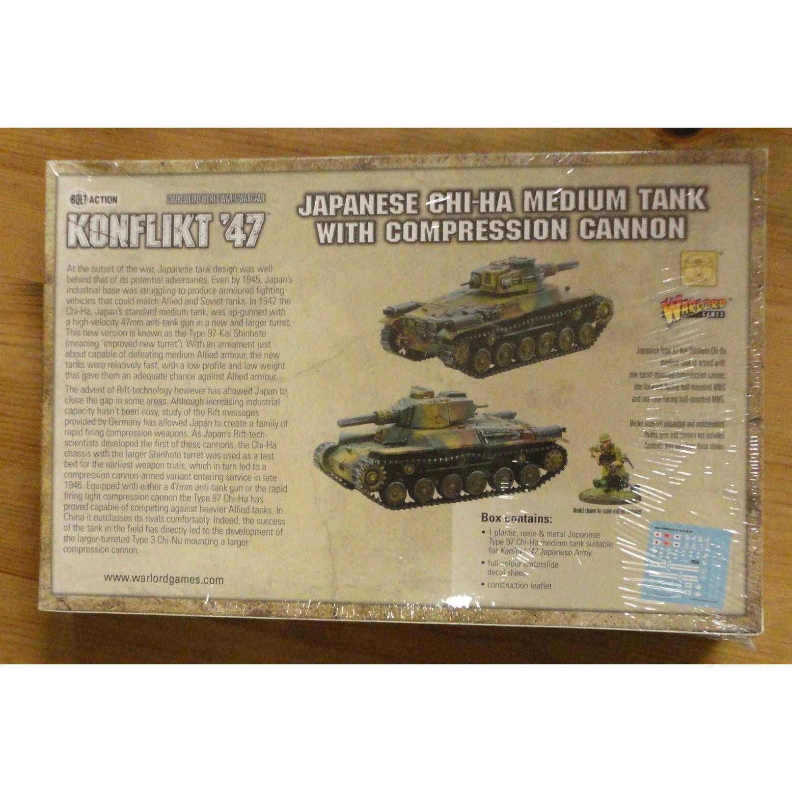 Image of Bolt Action Konflict '47 Miniatures Game Japanese Chi-Ha Med Tank w/Compression 