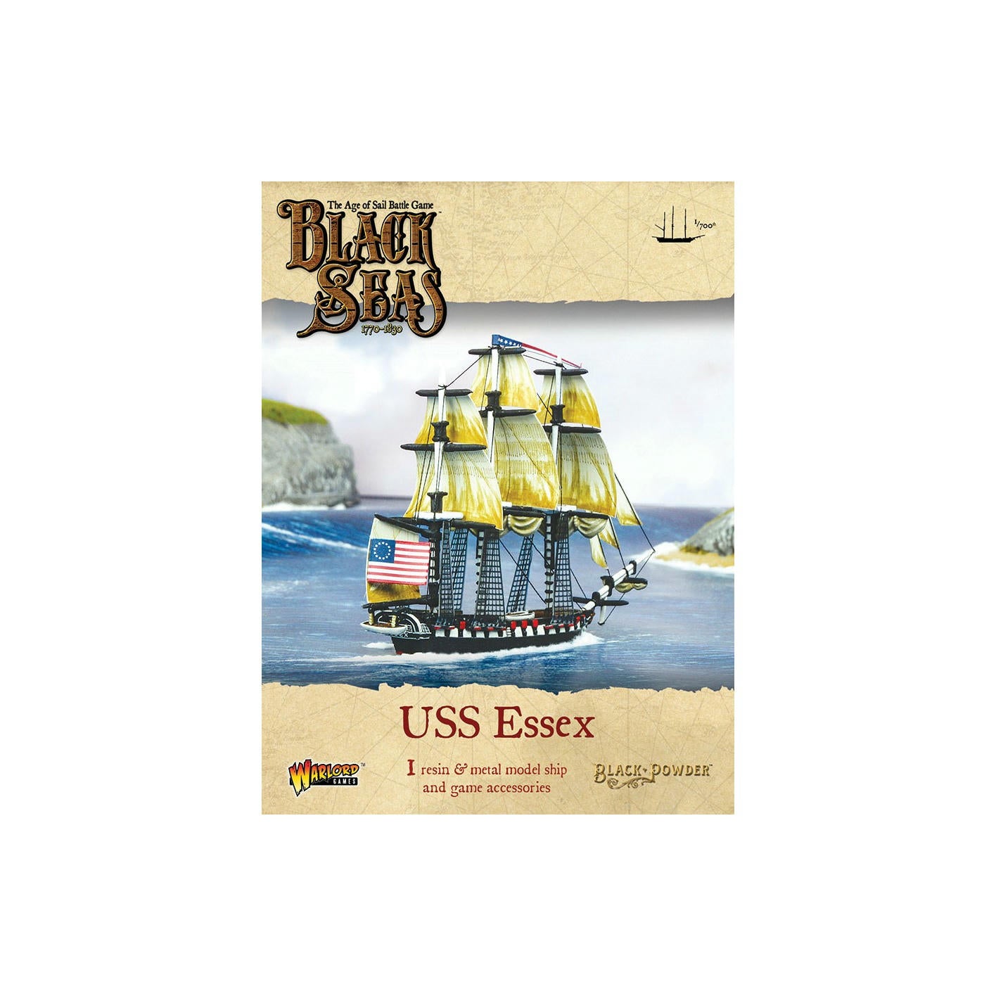 Image of Black Seas: USS Essex Miniature by Warlord Games WLG792414002