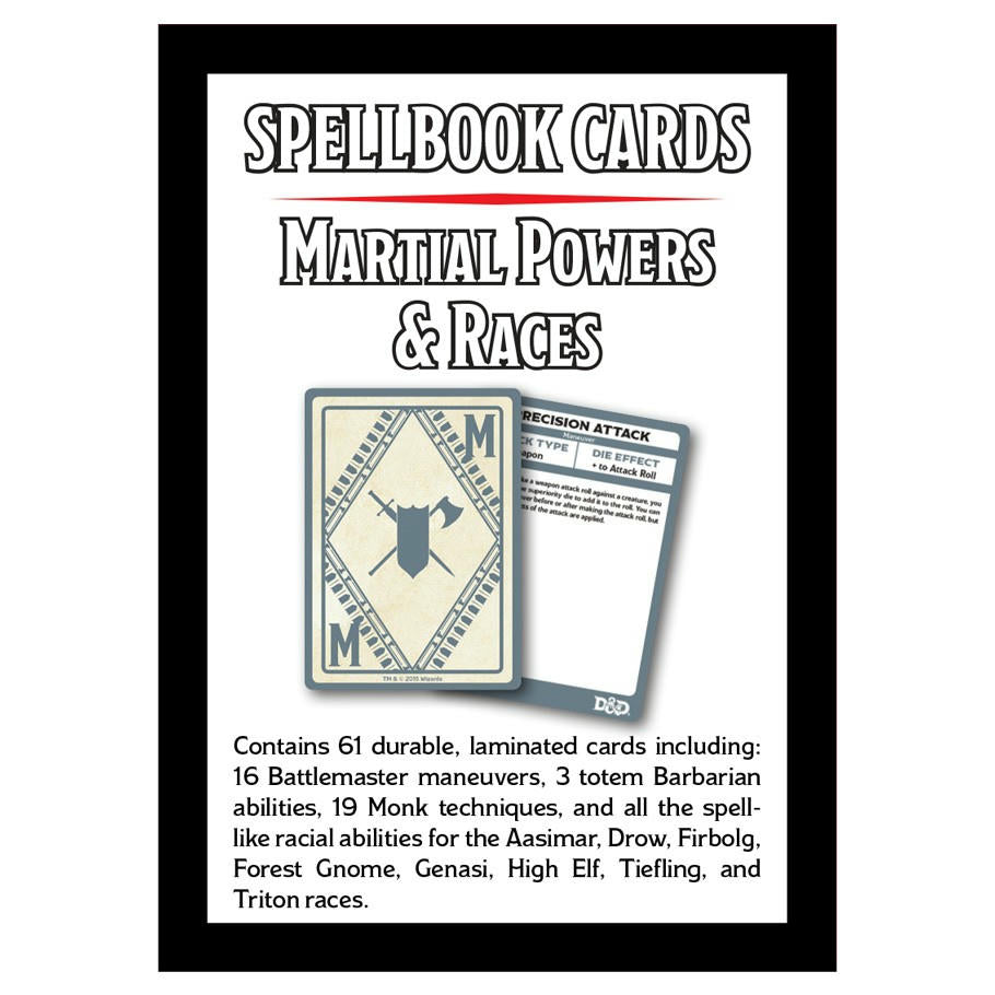 Image of Dungeons & Dragons 5E RPG Martial Powers and Races Deck (61 cards) WOCC56670000